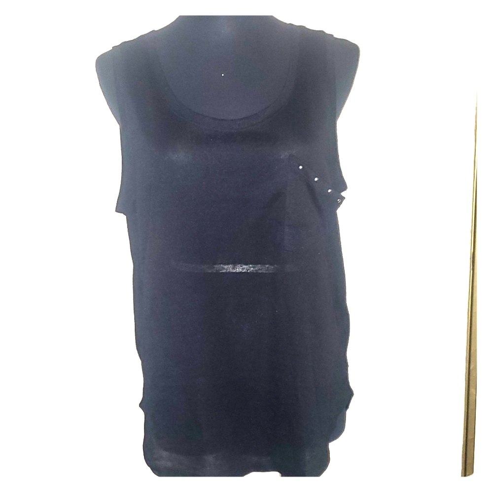 Black see through top